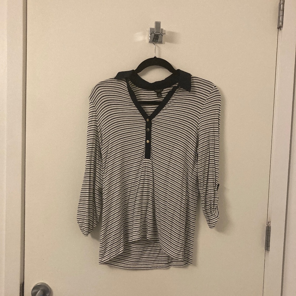 Ann Taylor Striped Blouse, NWOT